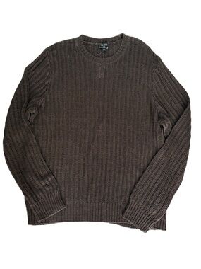 Todd Snyder Textured 100% Linen Crew Neck Sweater Espresso Bean NWT